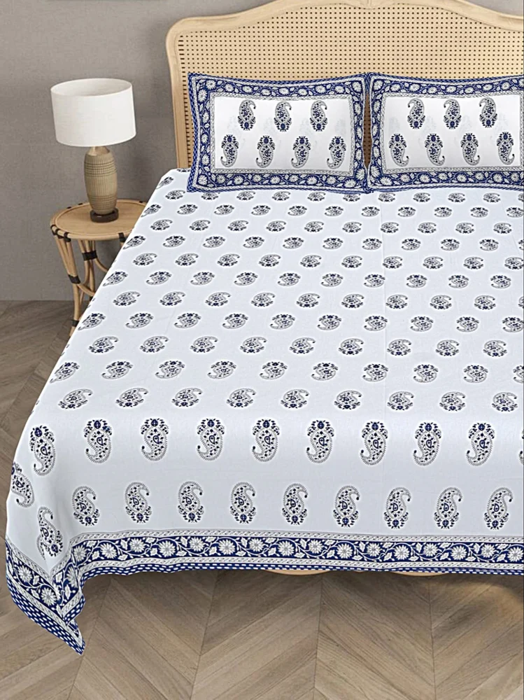 Everyday Solid Single Cushion, 250 GSM, 40 cm x 40 cm, Blue Glory-