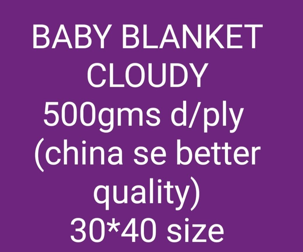 Beautiful Baby Blanket Cloudy Feel For New Born Baby